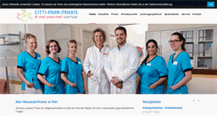Desktop Screenshot of praxis-citti-park.de